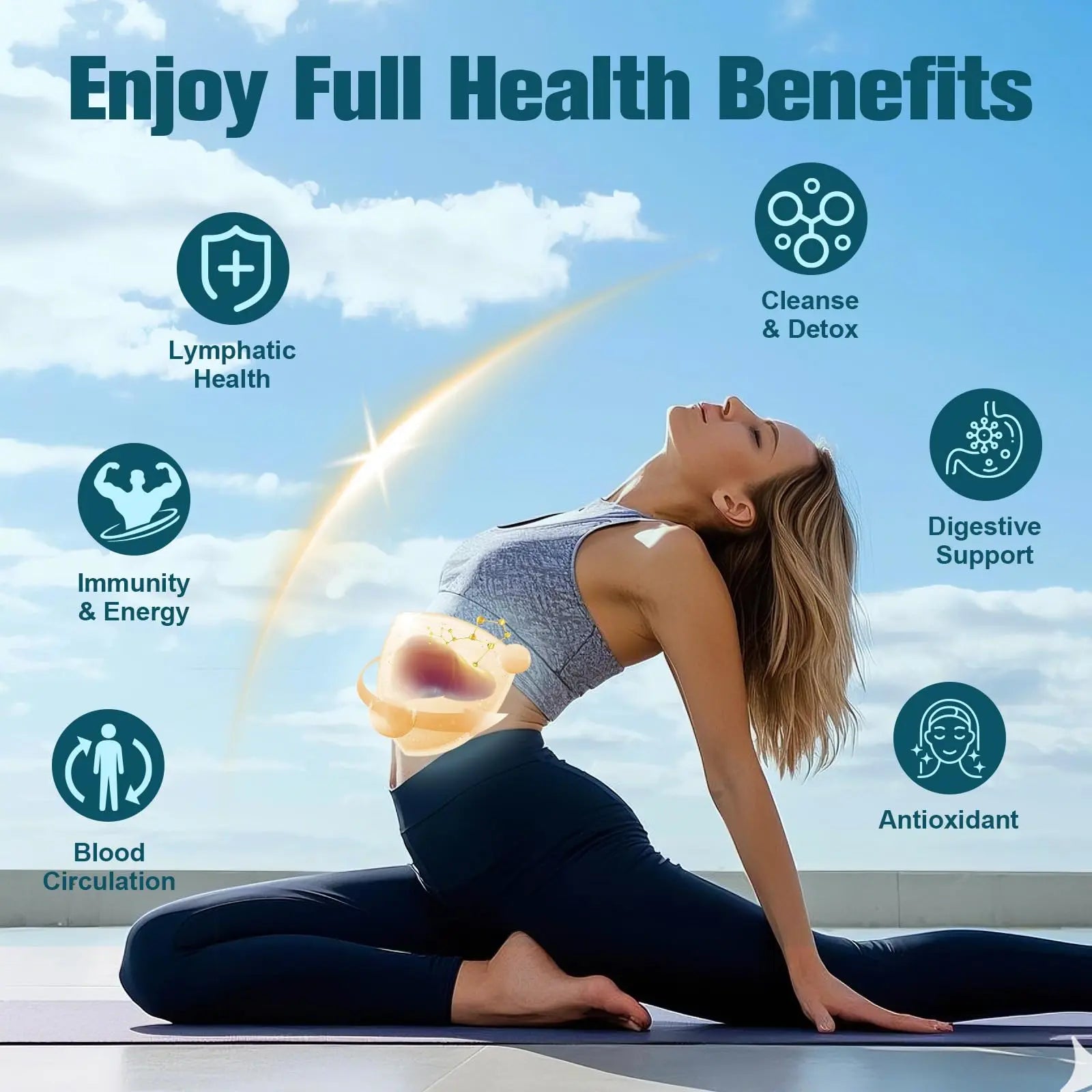 Totaria Liposomal Lymphatic Drainage Drops - 11 In 1 Organic Supplement with Burdock Root Echinacea Elderberry Calendula Cleavers Herb Dandelion Supports Lymphatic Health 2 FL.OZ Healthcare Natural